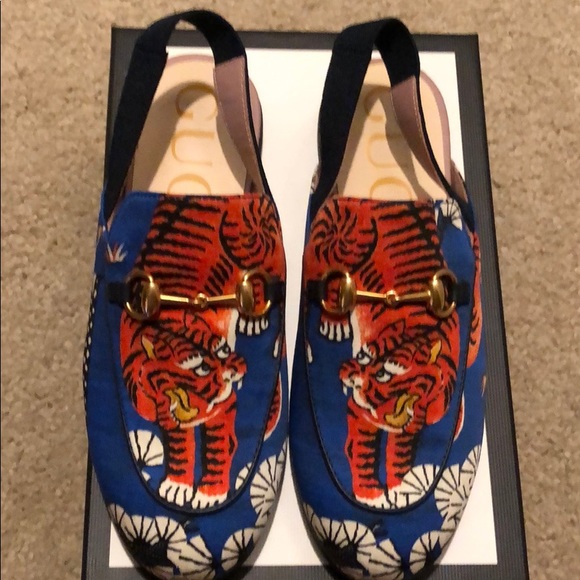 Gucci Other - New Gucci Princetown sling back mini tiger.